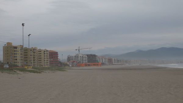Built up beach front in La Serena