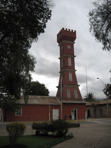 Building of main plaza in Vicuña