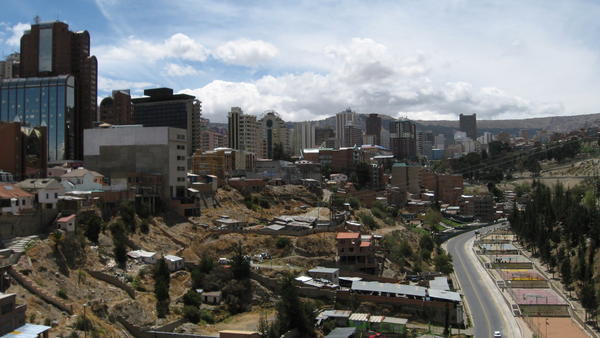 La Paz from the Bridge of the Americas