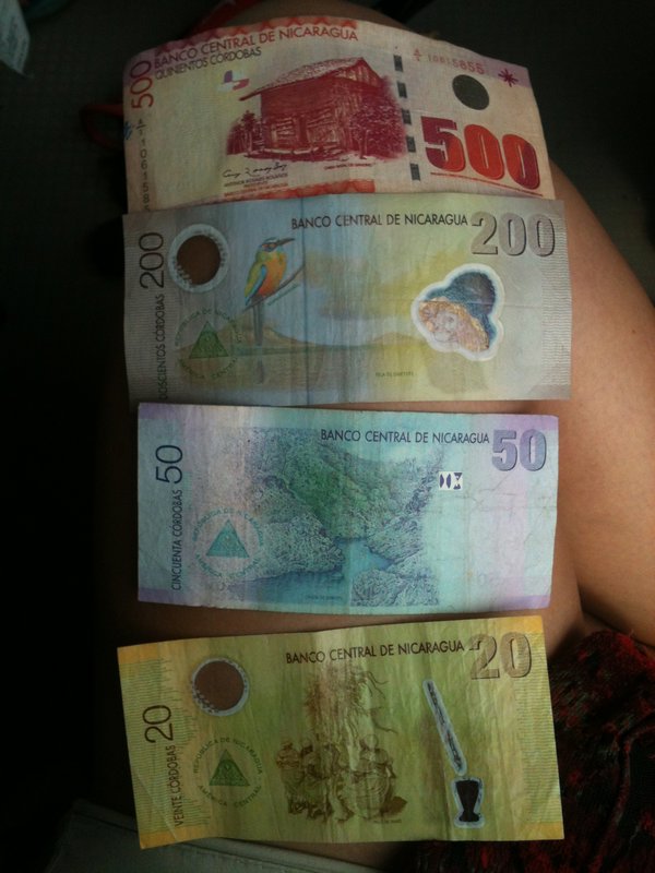Nicaraguan money 'Cordobas"