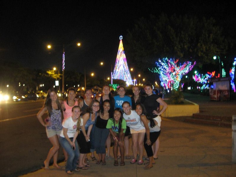 Christmas lights in Managua 
