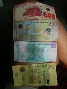 Nicaraguan money 'Cordobas"