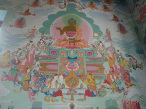 Mural Inside Tibetan Stupa