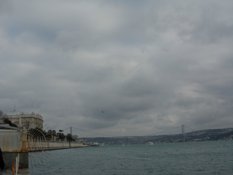The Palace sits right on the Bosphorus River