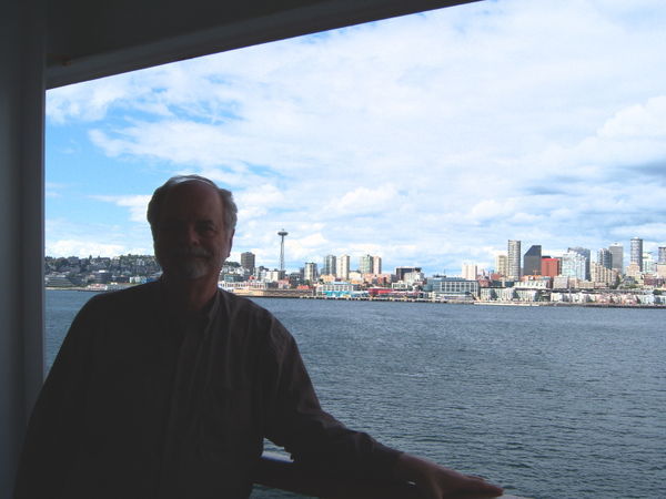 John with space needle in background