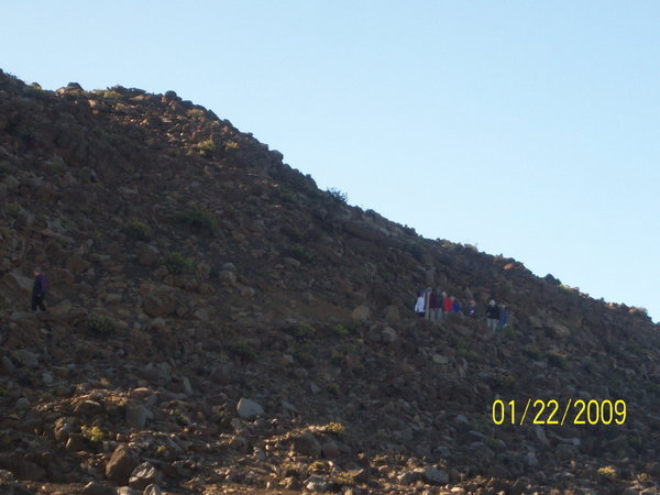 Our group descends from short hike