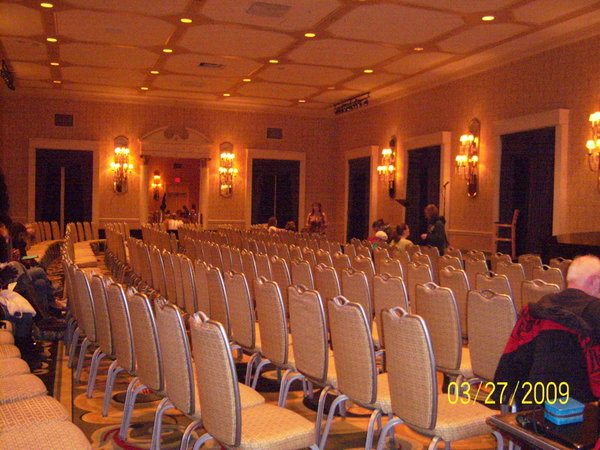 ballroom set for our rehearsal