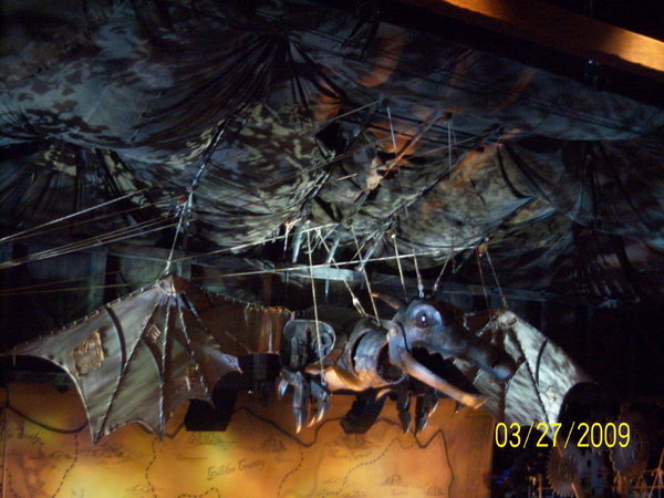 Ceiling dragon from WICKED
