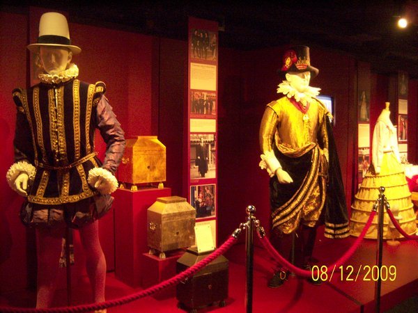 Elizabethan costumes on display