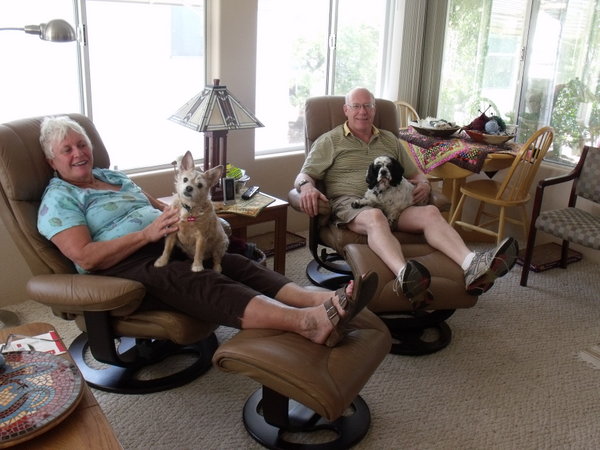 Lois & Paul in their recliners
