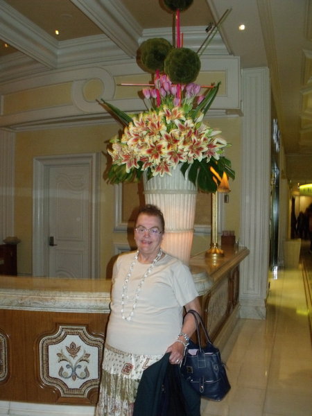 Marty in the Bellagio lobby area