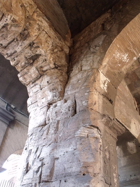 interior arch of Colosseum