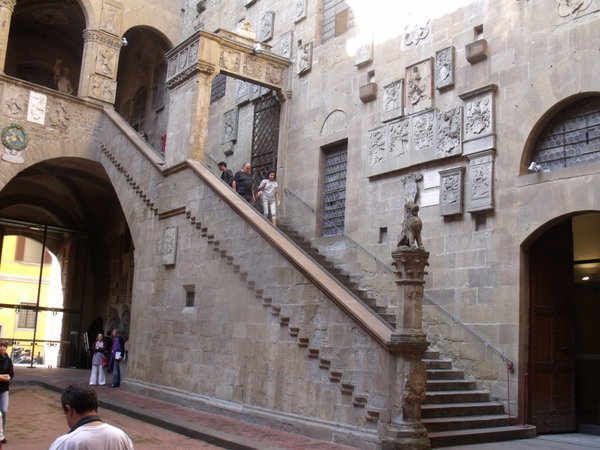 Bargello Museum court yard staircase
