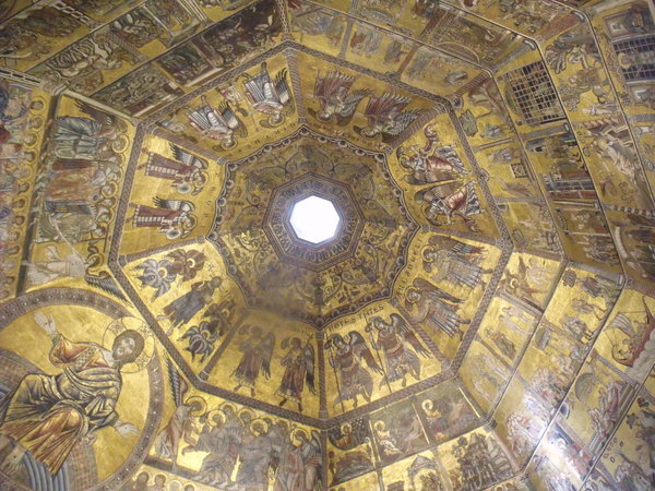 interior dome of Baptistry