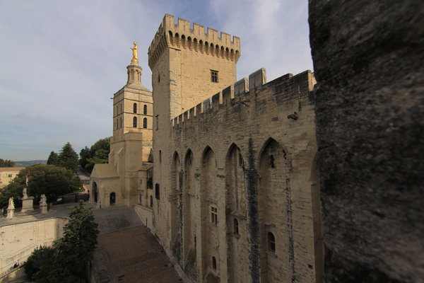 Battlements at the Palace of Popes
