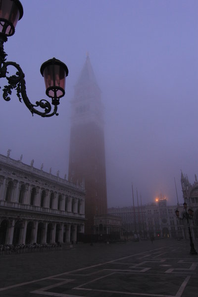 The Piazza in the mist. 