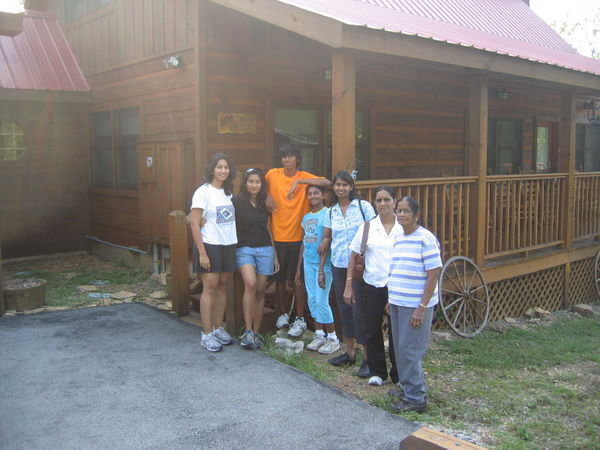 Day #2 In front of our cabin before we left