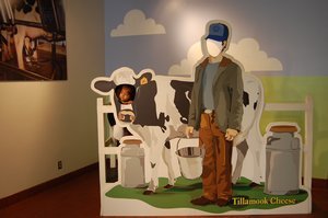 V unimpressed at the Tillamook Cheese Factory