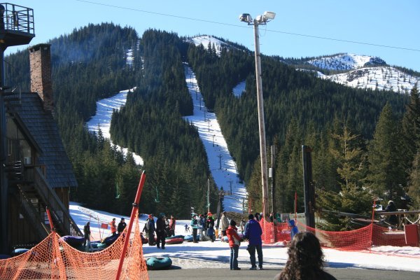 The ski slopes
