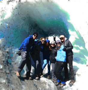 23 Group Shot in Ice Cave