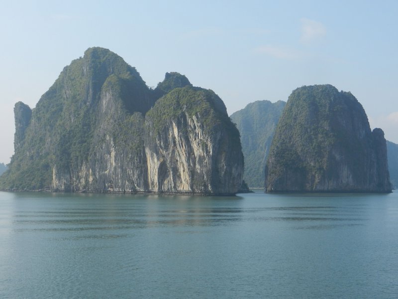 massive limestone islands