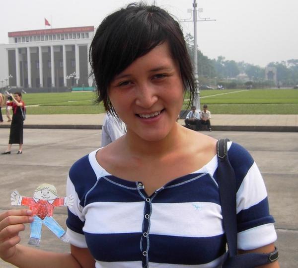 Flat Stanley with Ms. Huong 