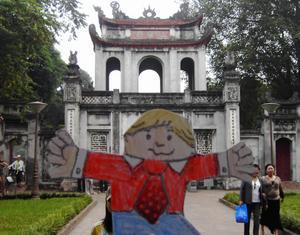 Flat Stanley at Temple of Literature