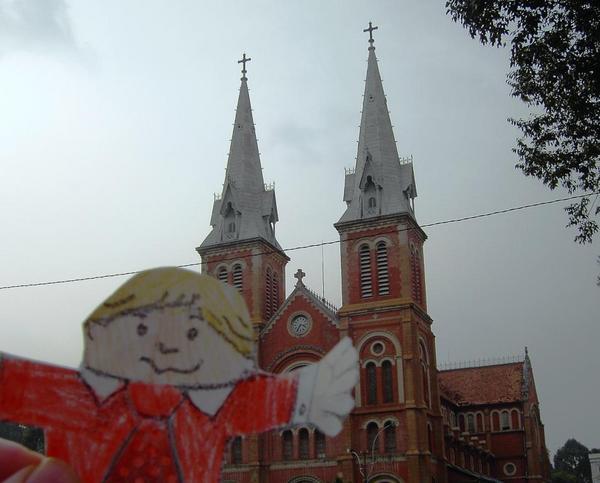 Flat Stanley at Notre Dame Cathedral