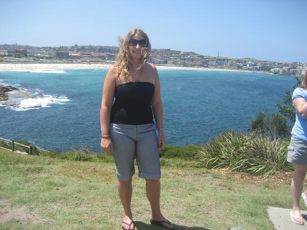 Bondi Beach in background