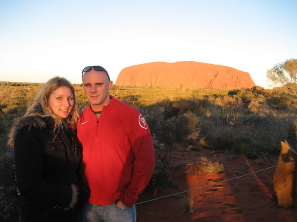 Uluru at sunset