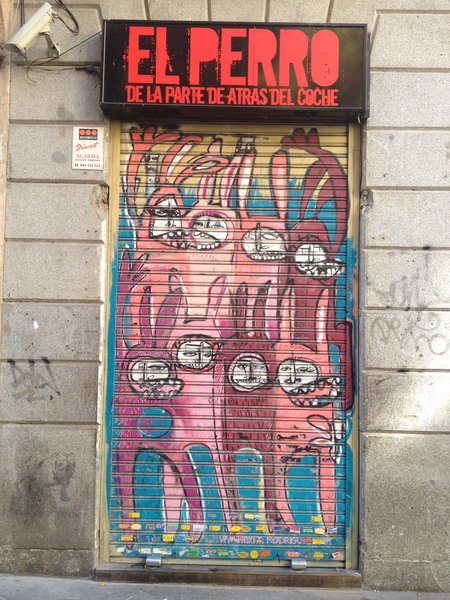 Madrid Roller Door Art