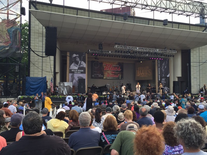 Chicago Blues Fest stage ( Dixon tribute band)
