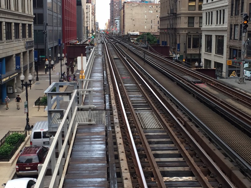 CTA  (Chicago Transit Authority) track