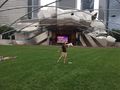 Pam's Birthday at the Cloudgate sculpture at Millineum Park