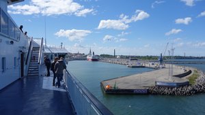 Coming into Tallinn Harbor on ferry