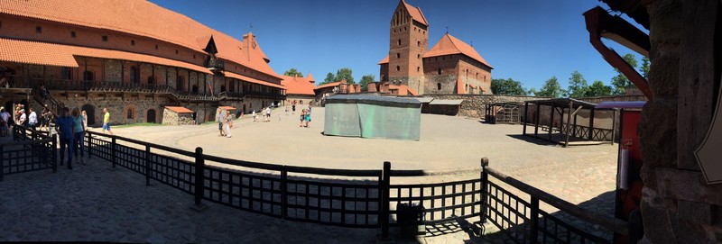 Inside castle at Trakai
