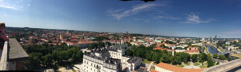Yet another panoramic at upper castle in Vilnius
