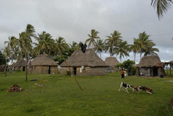 Traditioneel dorp in de Yasawas