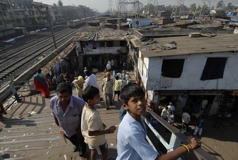 Entree van Dharavi, waar Slumdog Millionaire is opgenomen