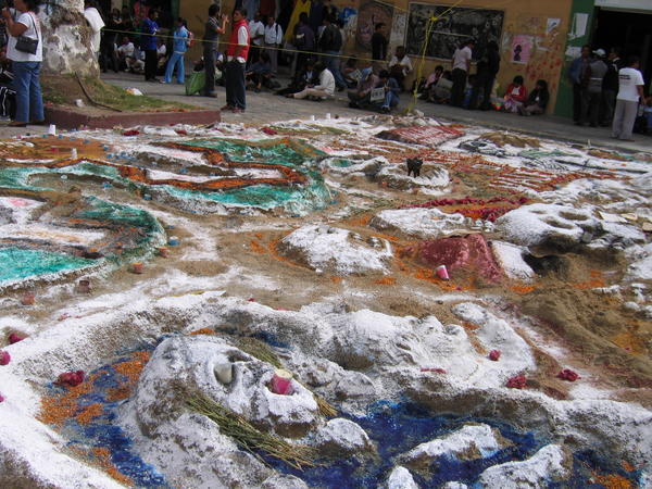 One of the large sand-carpets