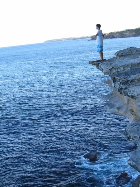 Jord, on the cliffs.