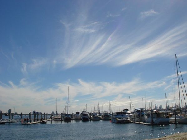 Amazing clouds over the harbour