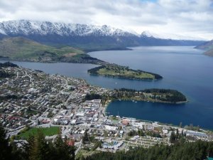 The view back over Queenstown