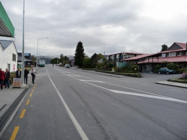 The huge township of Fox Glacier 