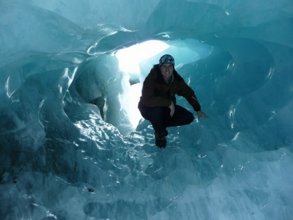 Me in a crazy blue ice cave