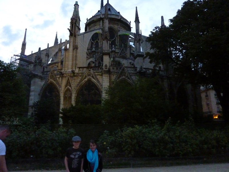 back of Notre Dame