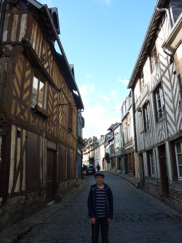 normal little street in Honfleur