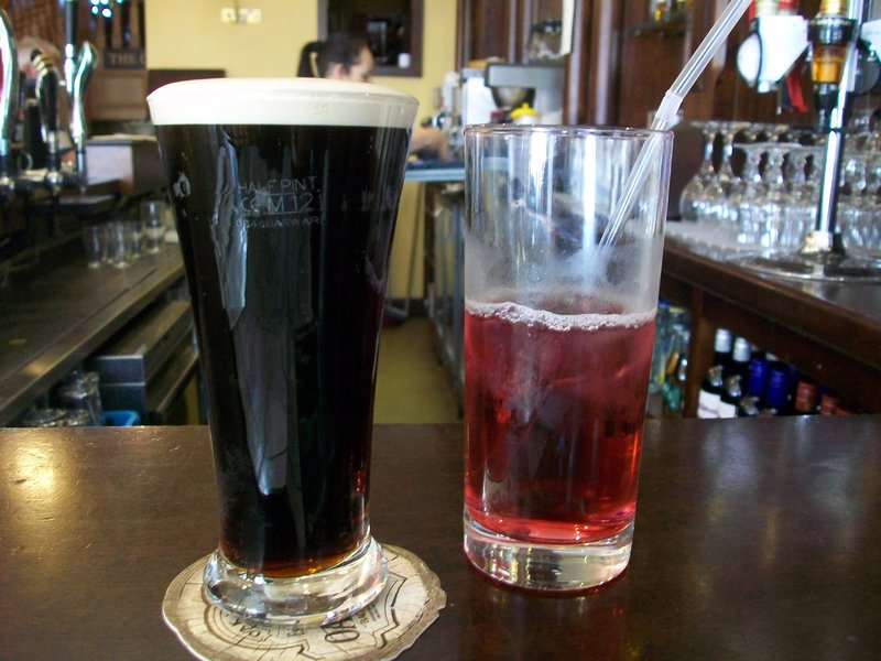 Guinness and flavored water
