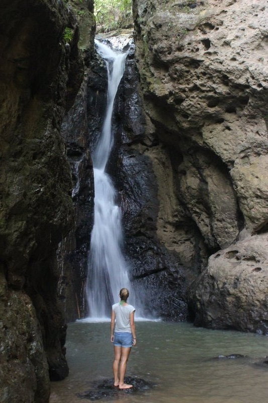 Laura and the first waterfall!
