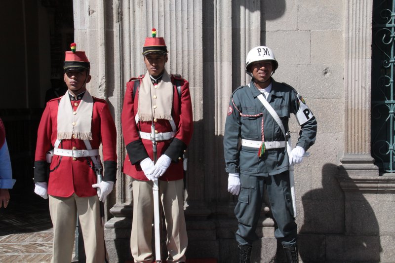 guards outside government palace